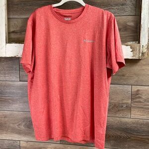 Columbia Omniwick Regular Fit Sportswear Mens Tshirt, Size Large , Salmon Color